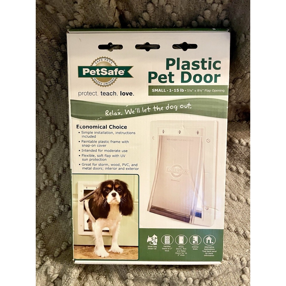PetSafe Plastic Pet Door Small 1-15 lb White PPA00-10958 New
